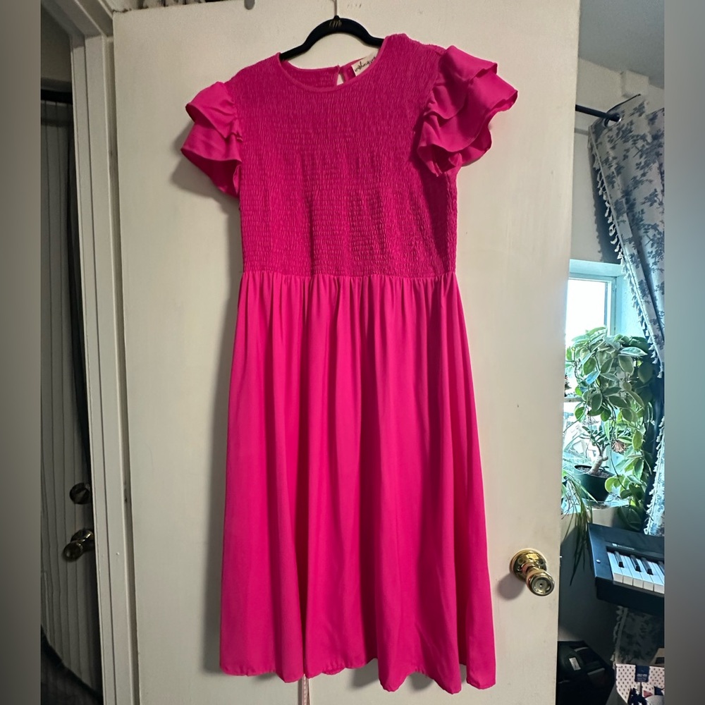 Pink Ruffled Dress